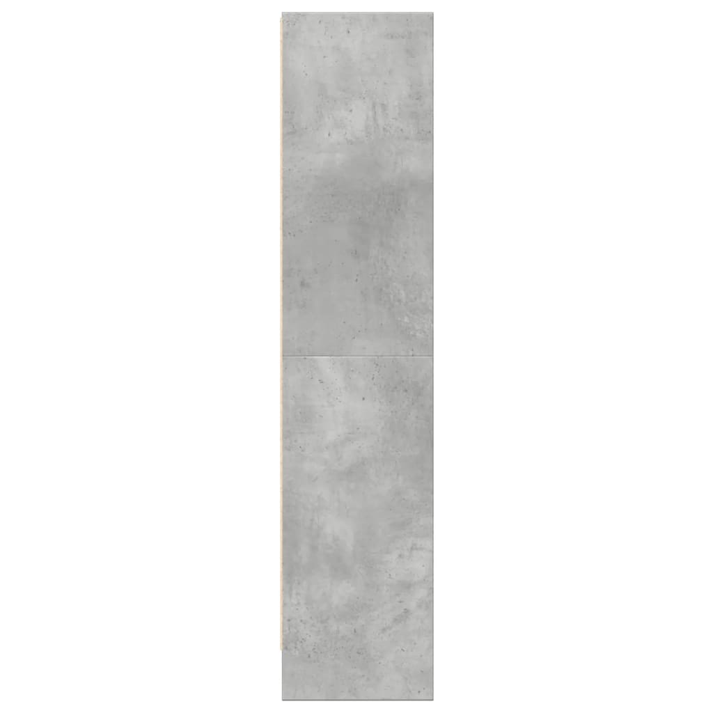 Bibliothèque gris béton 60x24x109 cm bois d'ingénierie - XIOS
