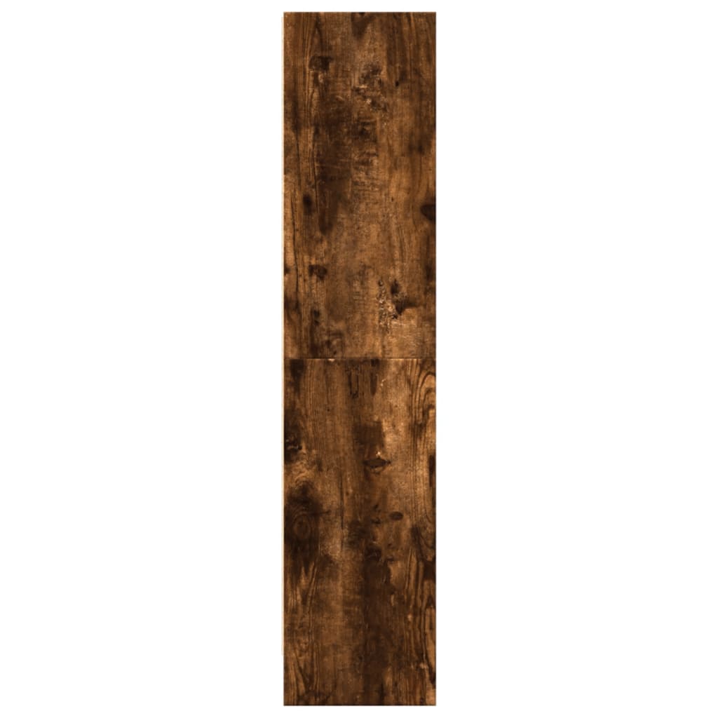 Bibliothèque chêne fumé 60x24x109 cm bois d'ingénierie - XIOS
