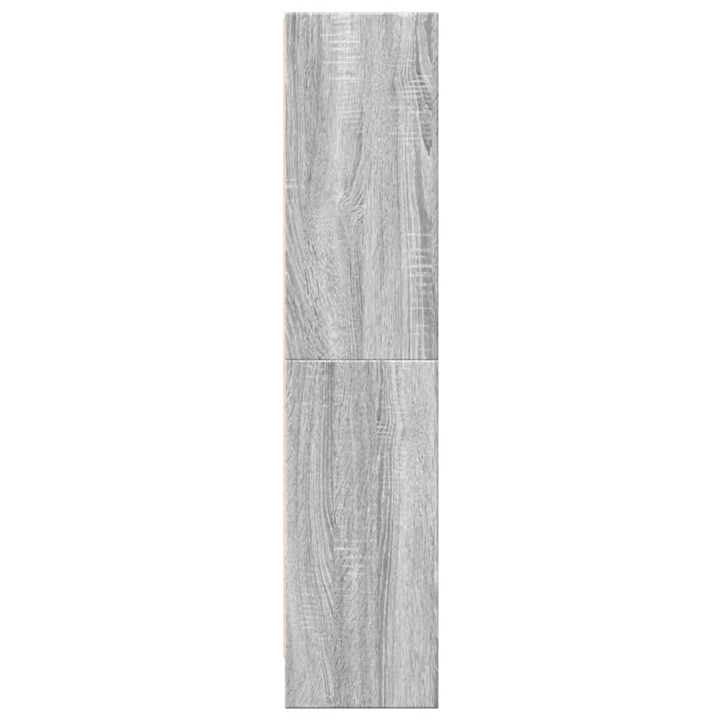 Bibliothèque sonoma gris 60x24x109 cm bois d'ingénierie - XIOS