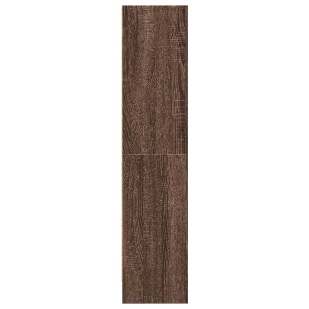 Bibliothèque chêne marron 60x24x109 cm bois d'ingénierie - XIOS