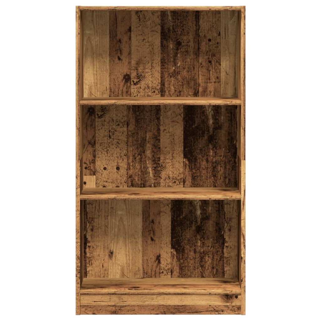 Bibliothèque vieux bois 60x24x109 cm bois d'ingénierie - XIOS