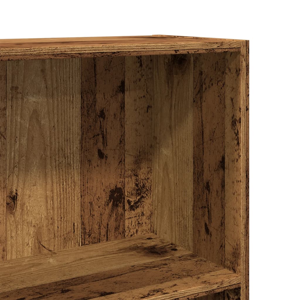 Bibliothèque vieux bois 60x24x109 cm bois d'ingénierie - XIOS