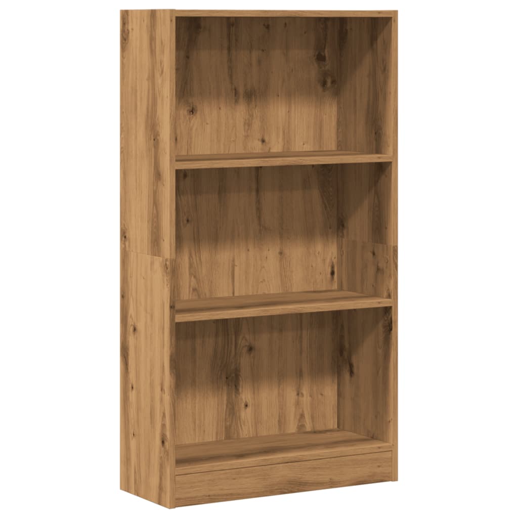 Bibliothèque chêne artisanal 60x24x109 cm bois d'ingénierie - XIOS