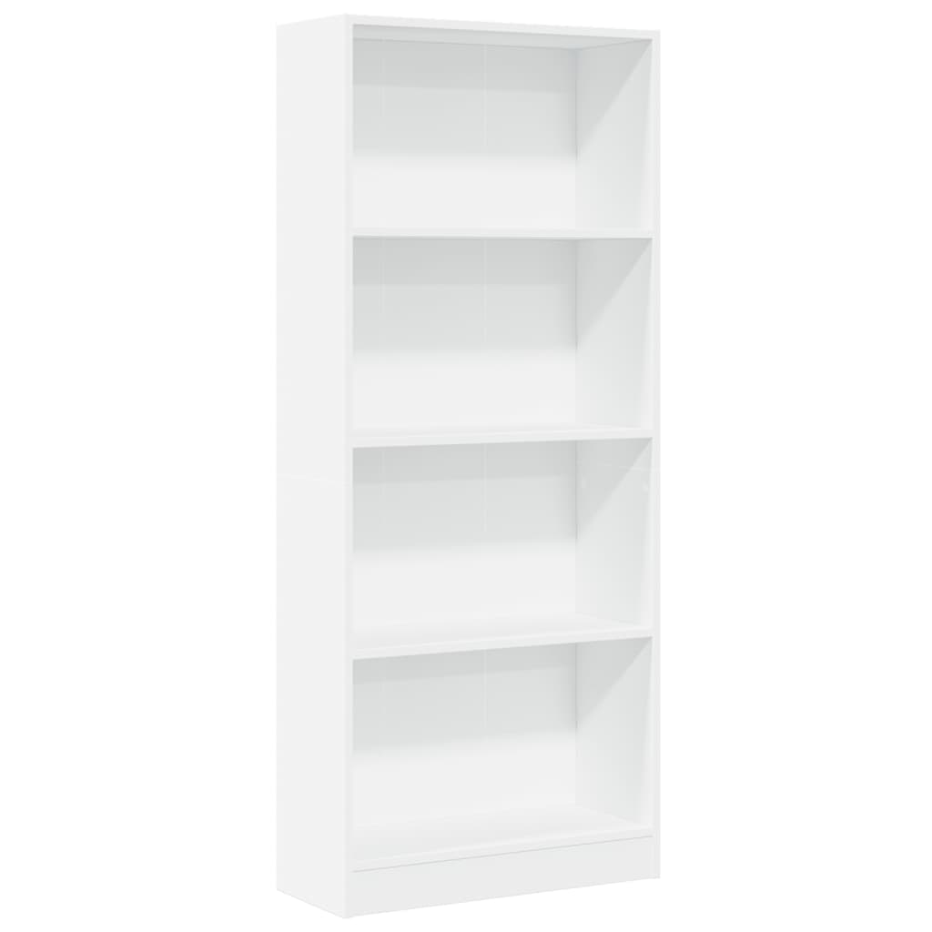 Bibliothèque blanc 60x24x143 cm bois d'ingénierie - XIOS