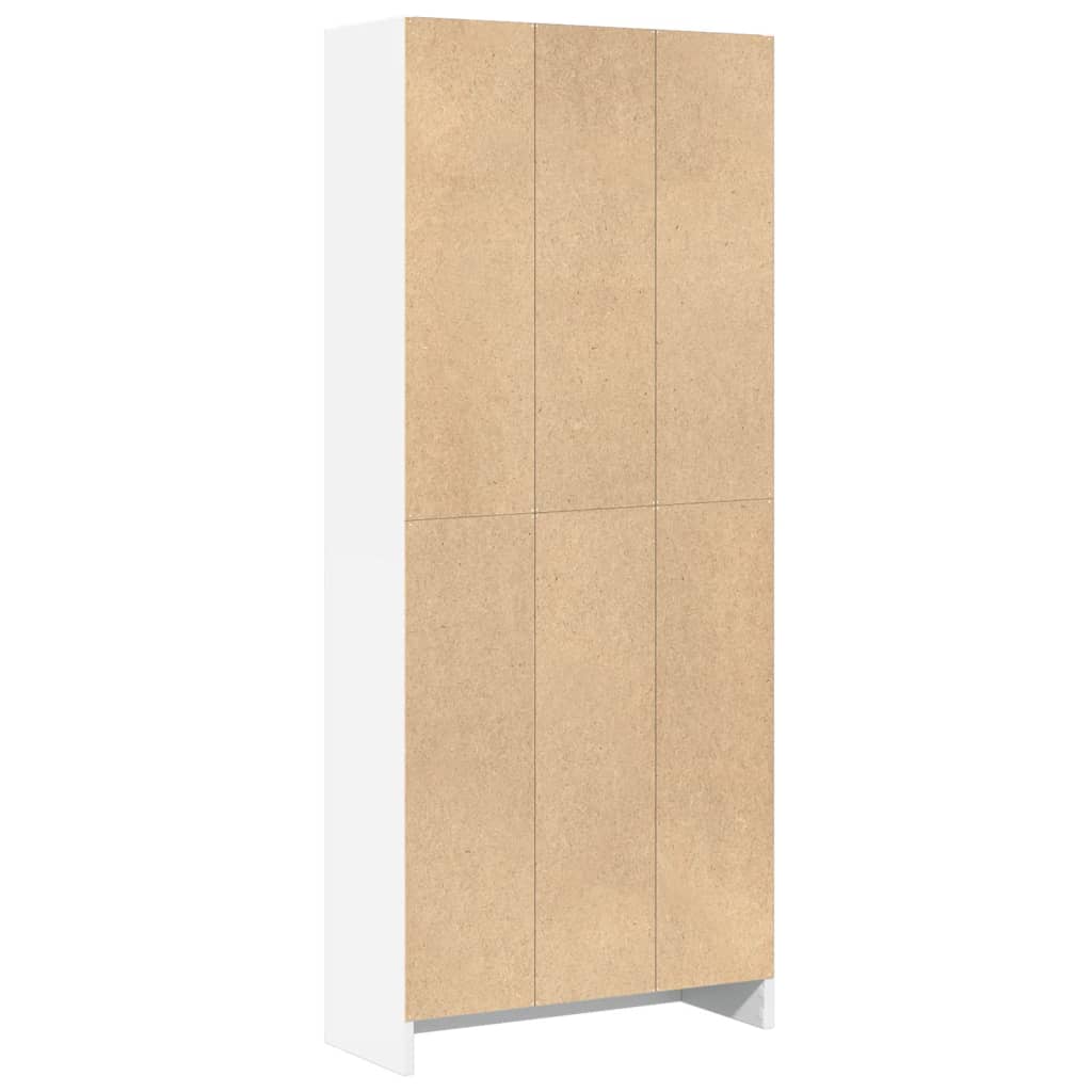 Bibliothèque blanc 60x24x143 cm bois d'ingénierie - XIOS
