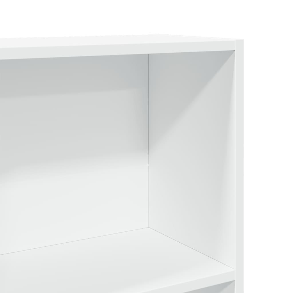 Bibliothèque blanc 60x24x143 cm bois d'ingénierie - XIOS