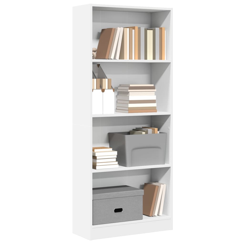 Bibliothèque blanc 60x24x143 cm bois d'ingénierie - XIOS