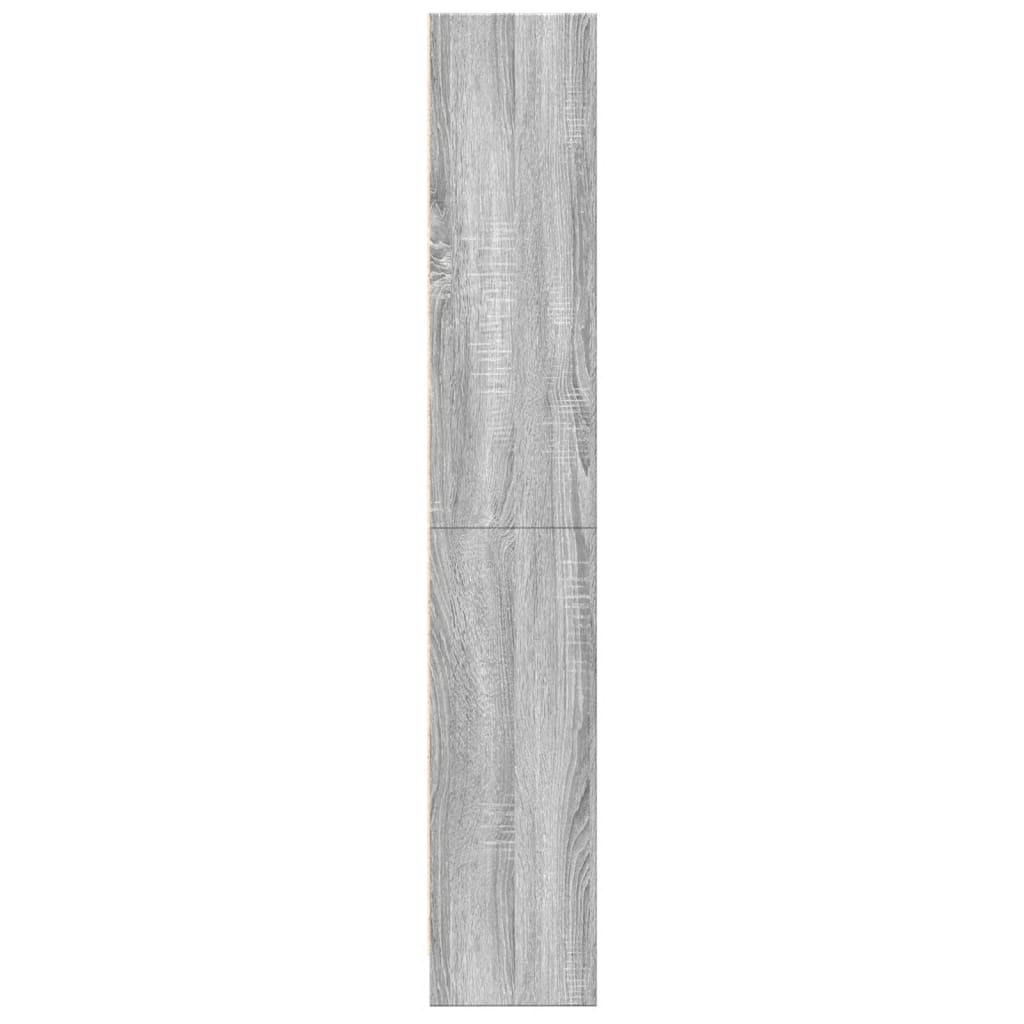 Bibliothèque sonoma gris 60x24x143 cm bois d'ingénierie - XIOS