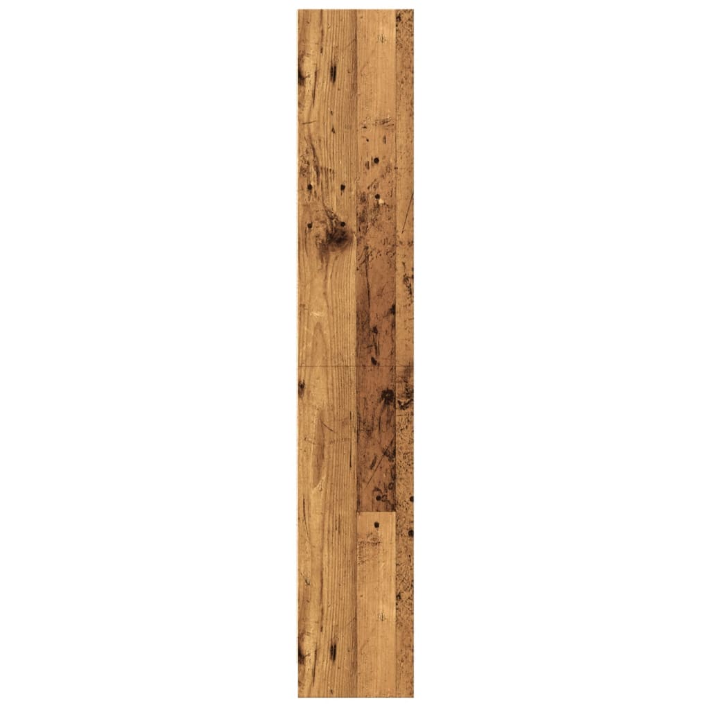 Bibliothèque vieux bois 60x24x143 cm bois d'ingénierie - XIOS