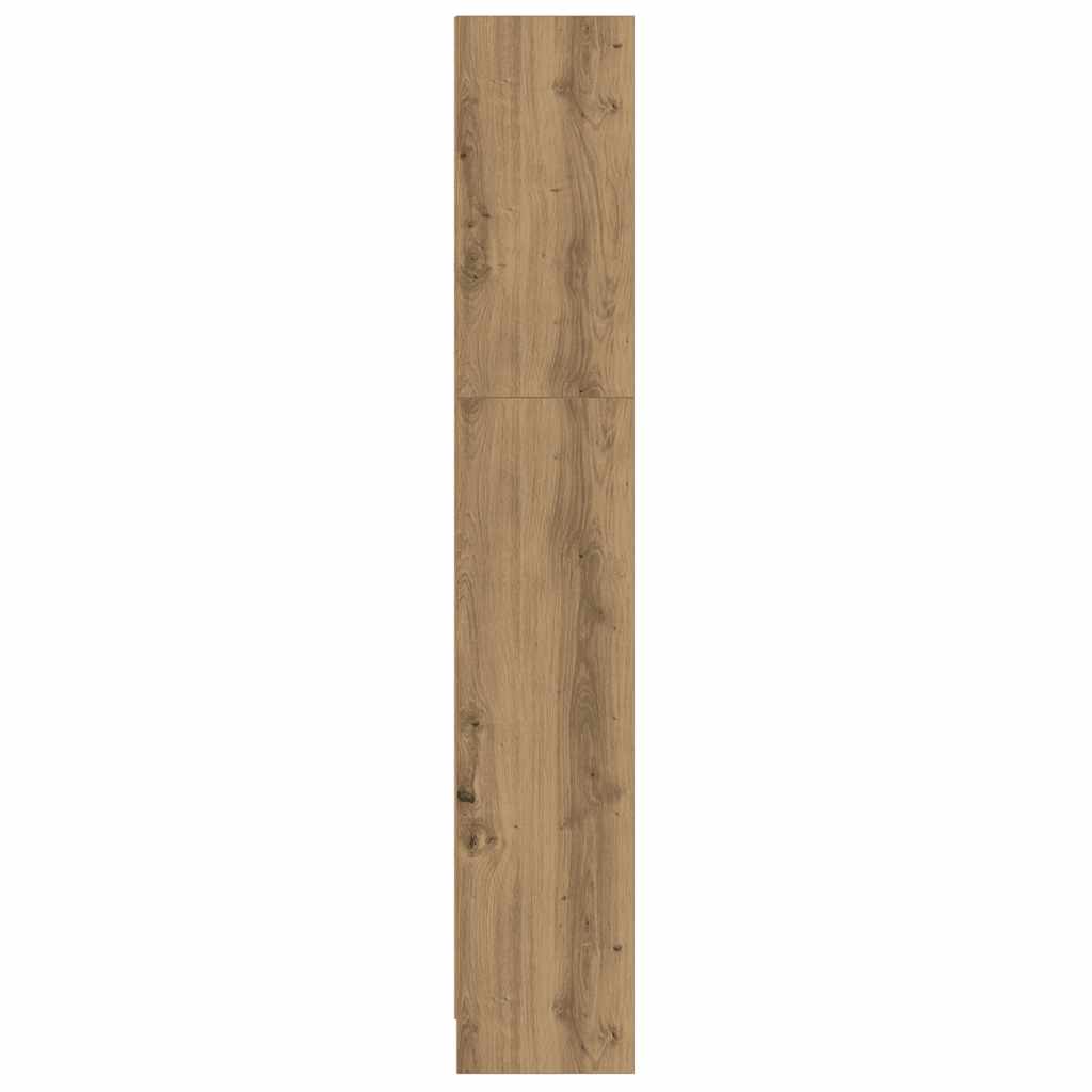 Bibliothèque chêne artisanal 60x24x143 cm bois d'ingénierie - XIOS
