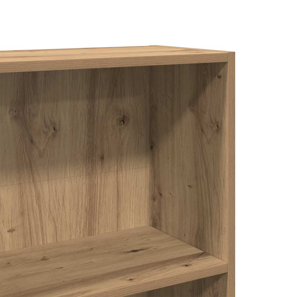 Bibliothèque chêne artisanal 60x24x143 cm bois d'ingénierie - XIOS