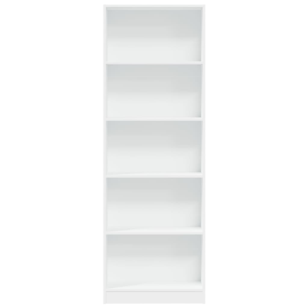 Bibliothèque blanc 60x24x176 cm bois d'ingénierie - XIOS