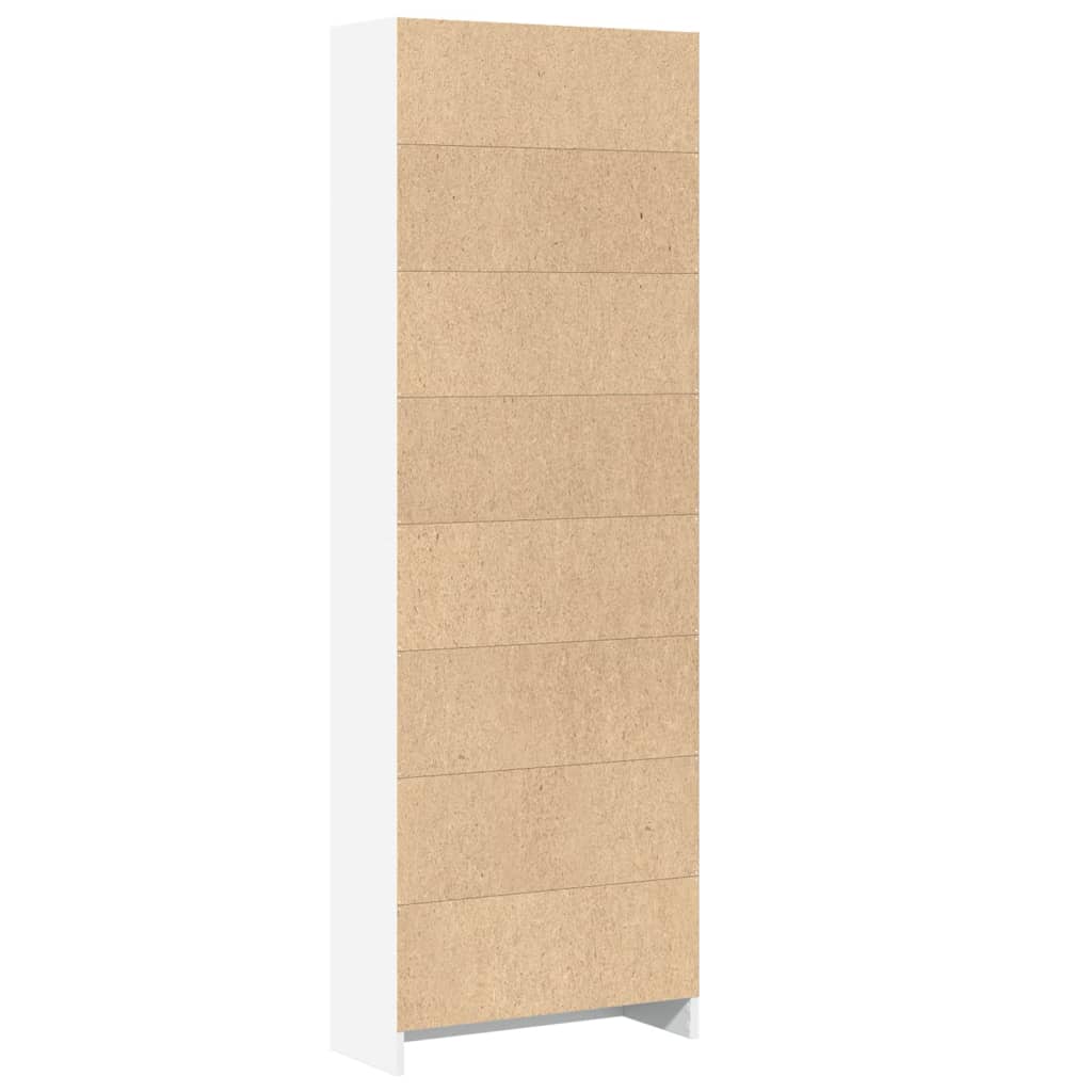 Bibliothèque blanc 60x24x176 cm bois d'ingénierie - XIOS