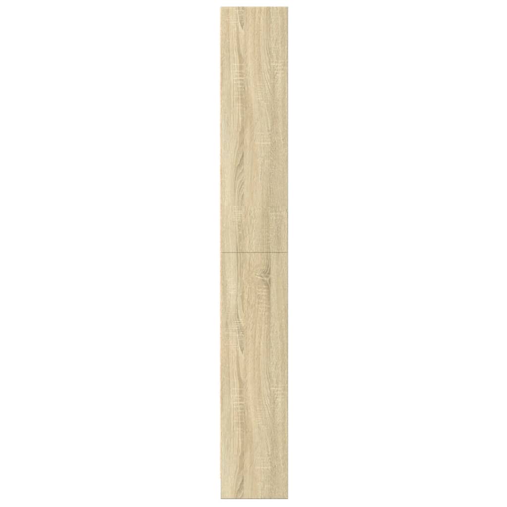 Bibliothèque chêne sonoma 60x24x176 cm bois d'ingénierie - XIOS