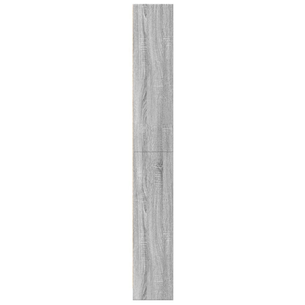 Bibliothèque sonoma gris 60x24x176 cm bois d'ingénierie - XIOS