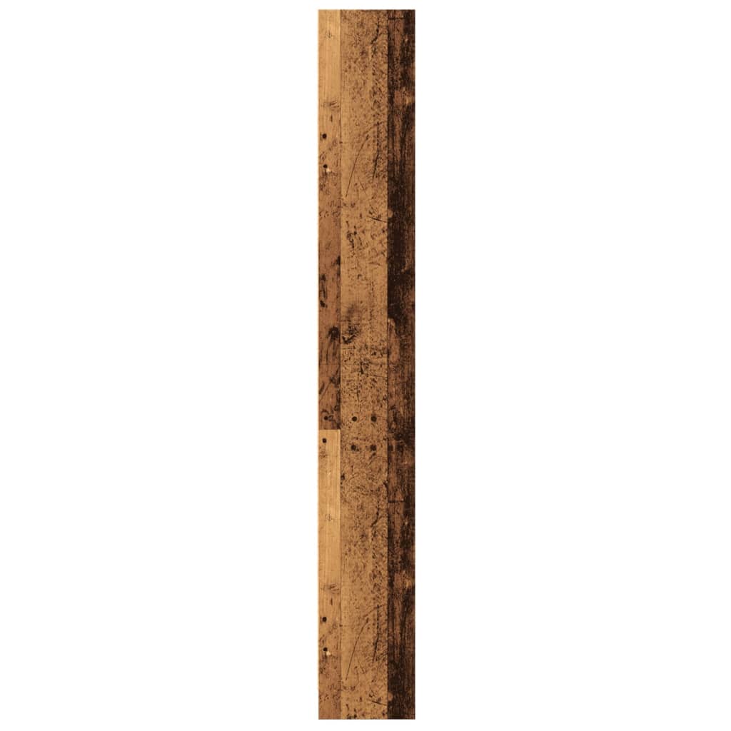 Bibliothèque vieux bois 60x24x176 cm bois d'ingénierie - XIOS