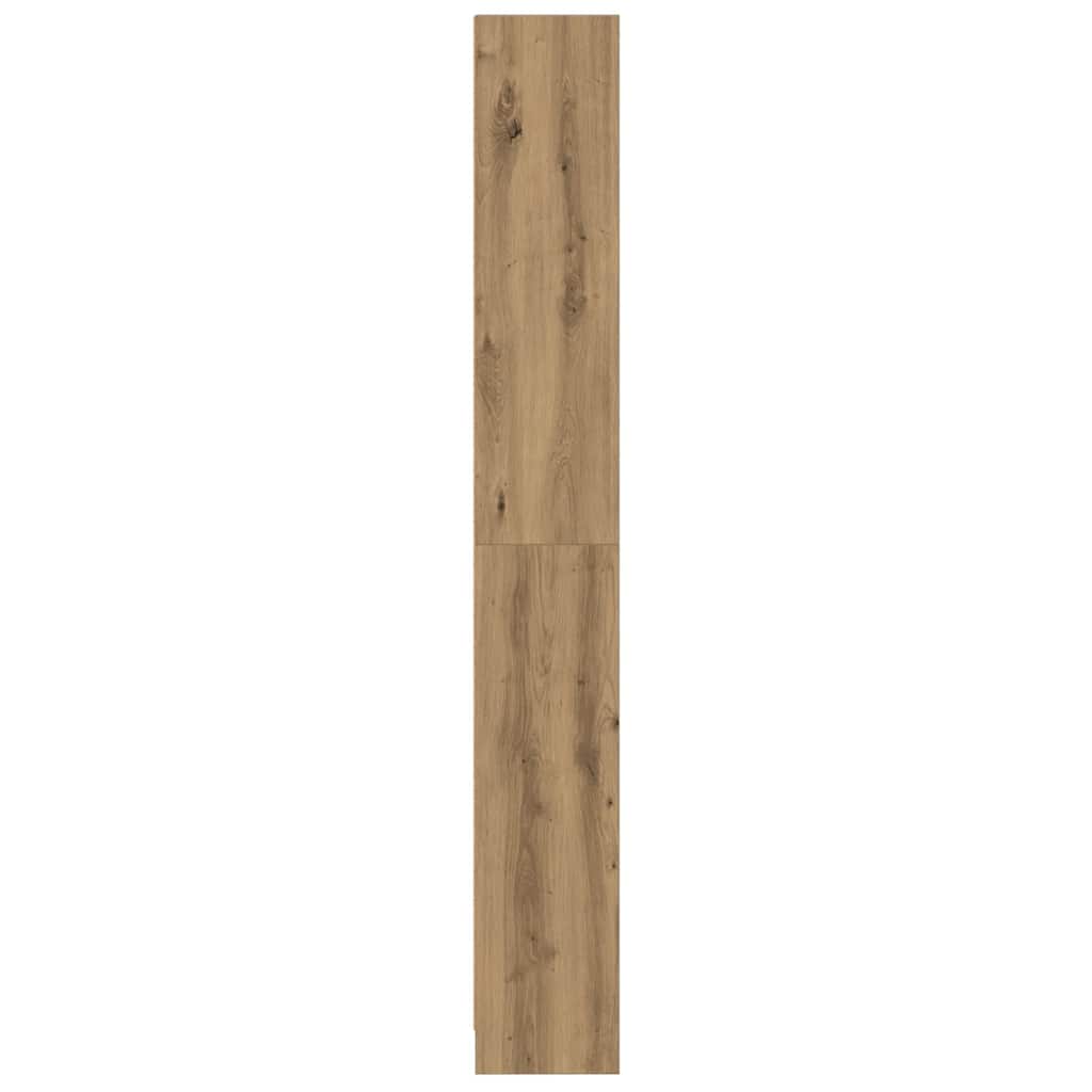 Bibliothèque chêne artisanal 60x24x176 cm bois d'ingénierie - XIOS