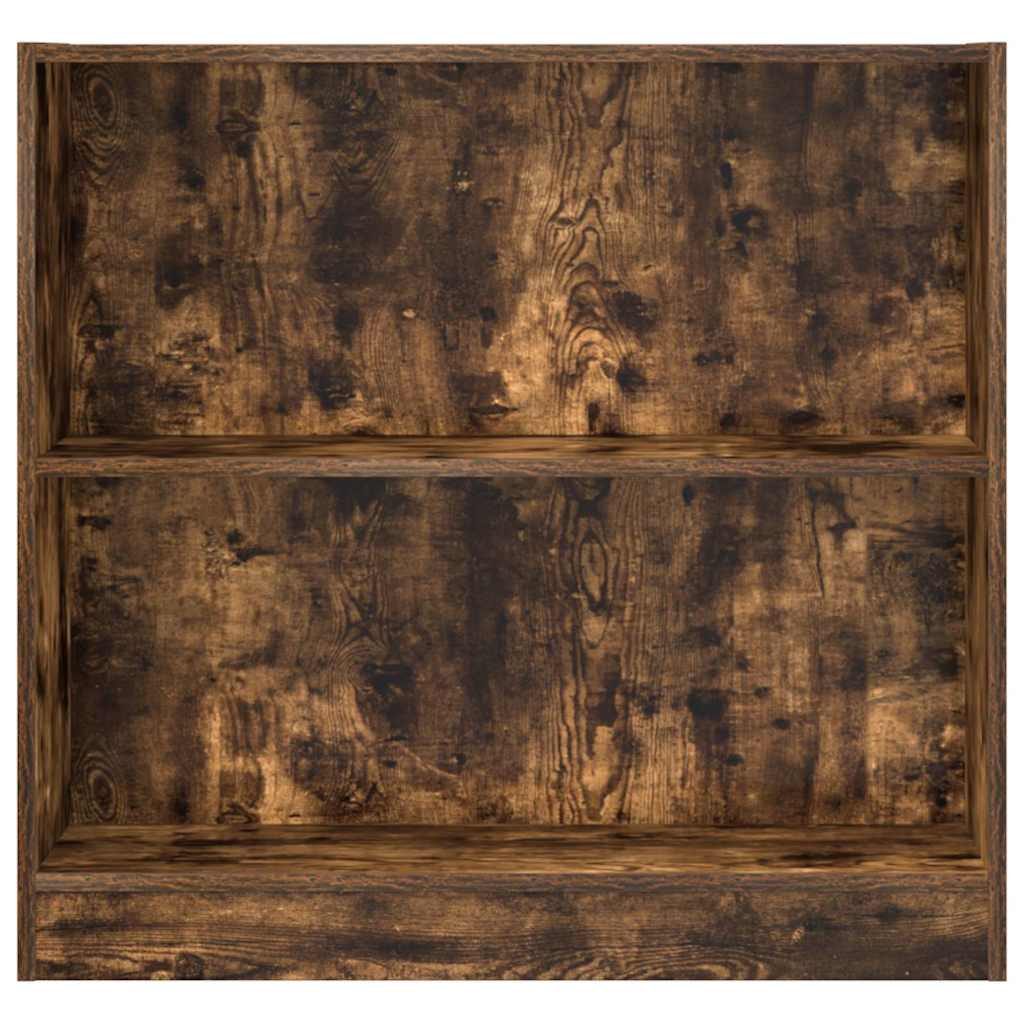 Bibliothèque chêne fumé 80x24x76 cm bois d'ingénierie - XIOS