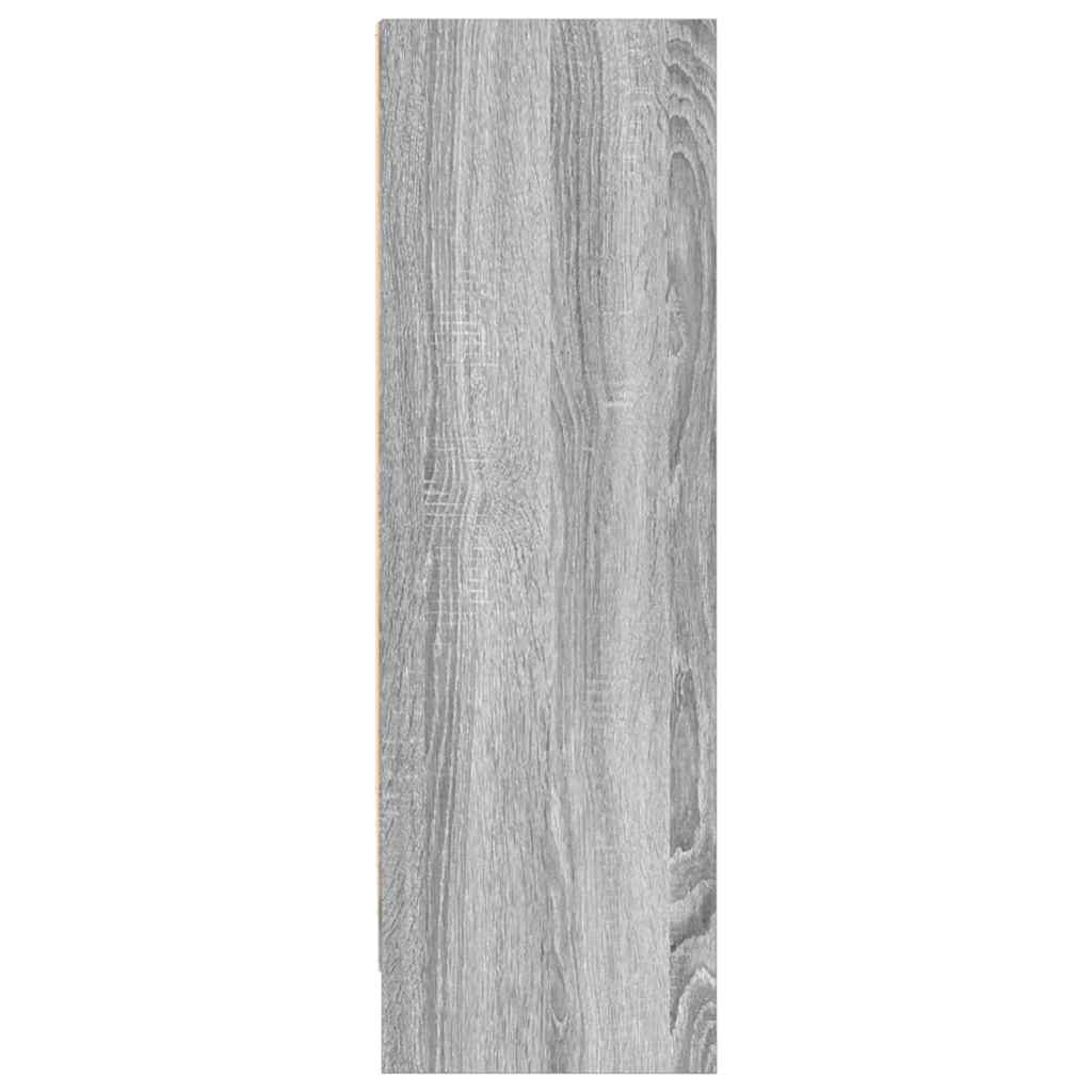 Bibliothèque sonoma gris 80x24x76 cm bois d'ingénierie - XIOS