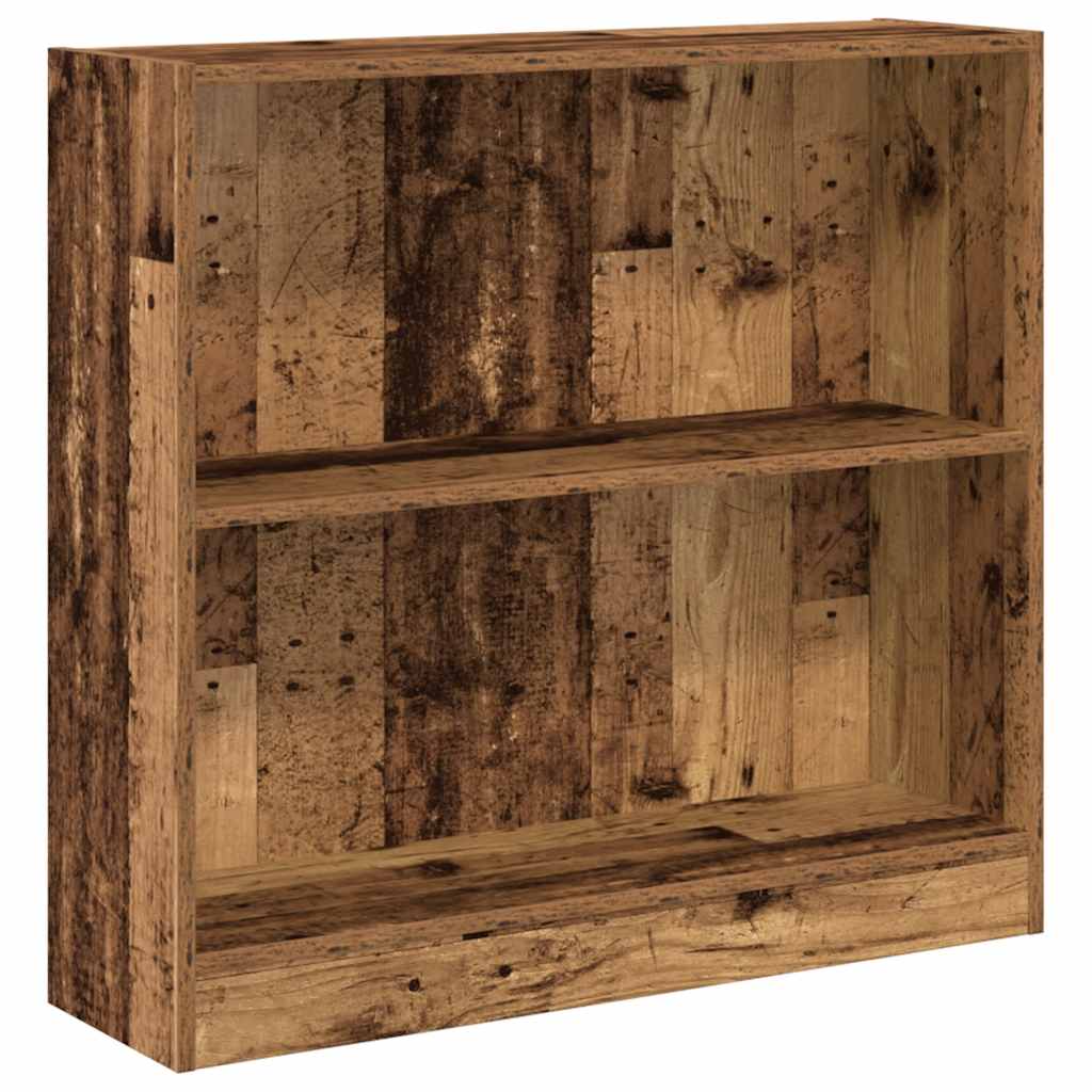 Bibliothèque vieux bois 80x24x76 cm bois d'ingénierie - XIOS