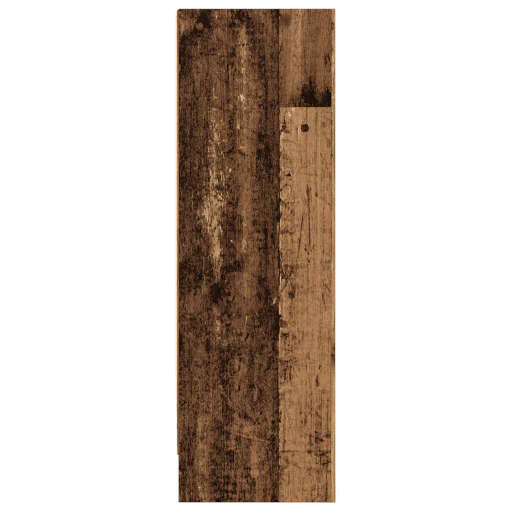 Bibliothèque vieux bois 80x24x76 cm bois d'ingénierie - XIOS