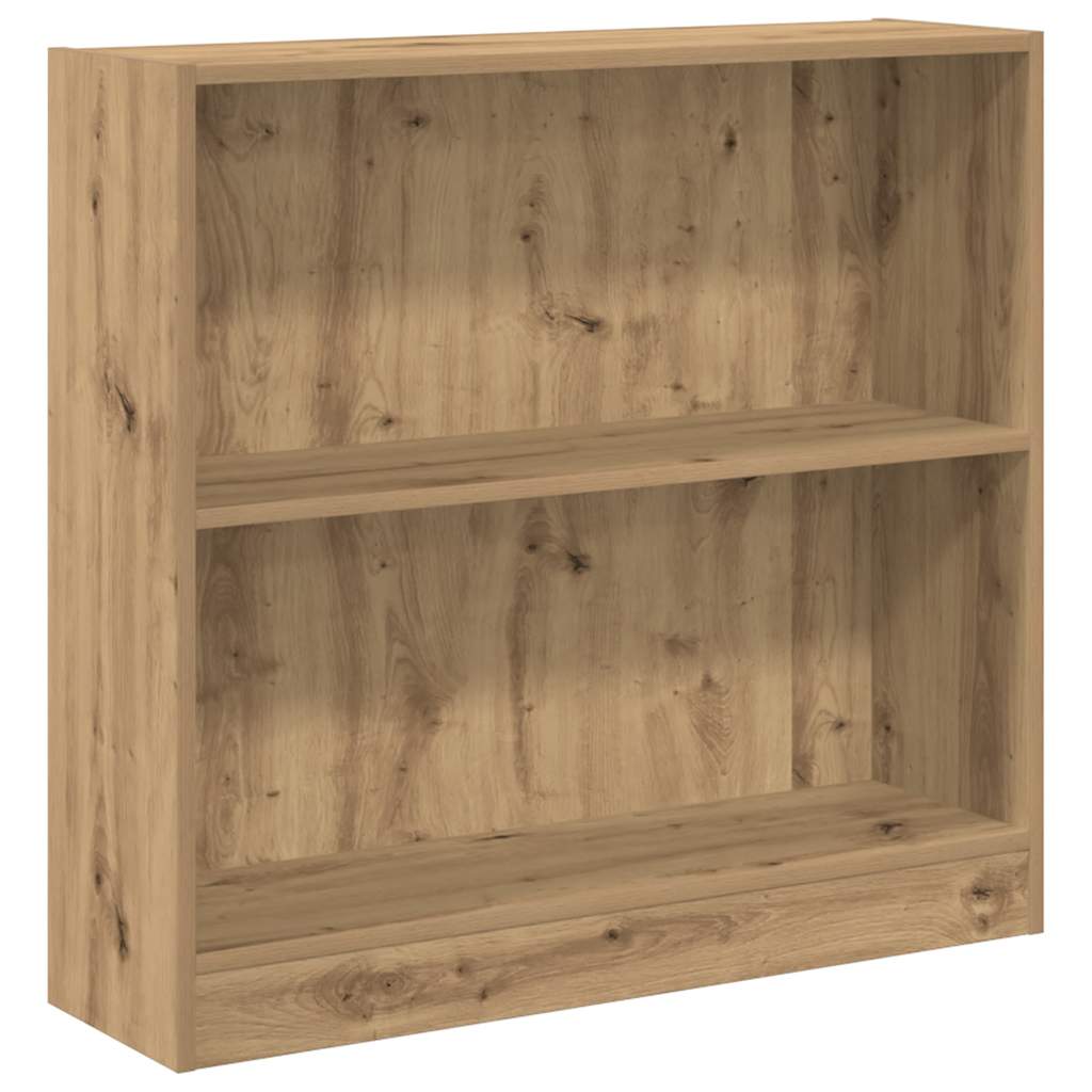 Bibliothèque chêne artisanal 80x24x76 cm bois d'ingénierie - XIOS
