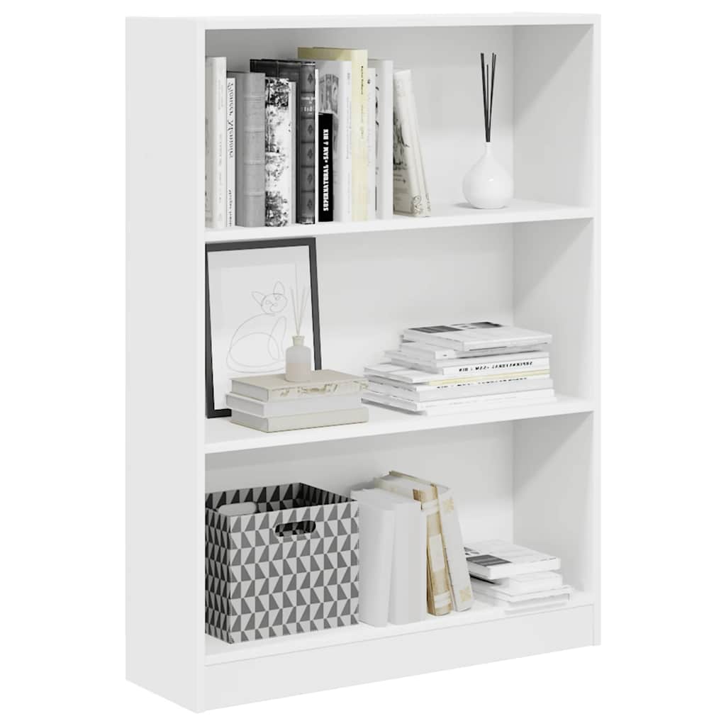 Bibliothèque blanc 80x24x109 cm bois d'ingénierie - XIOS