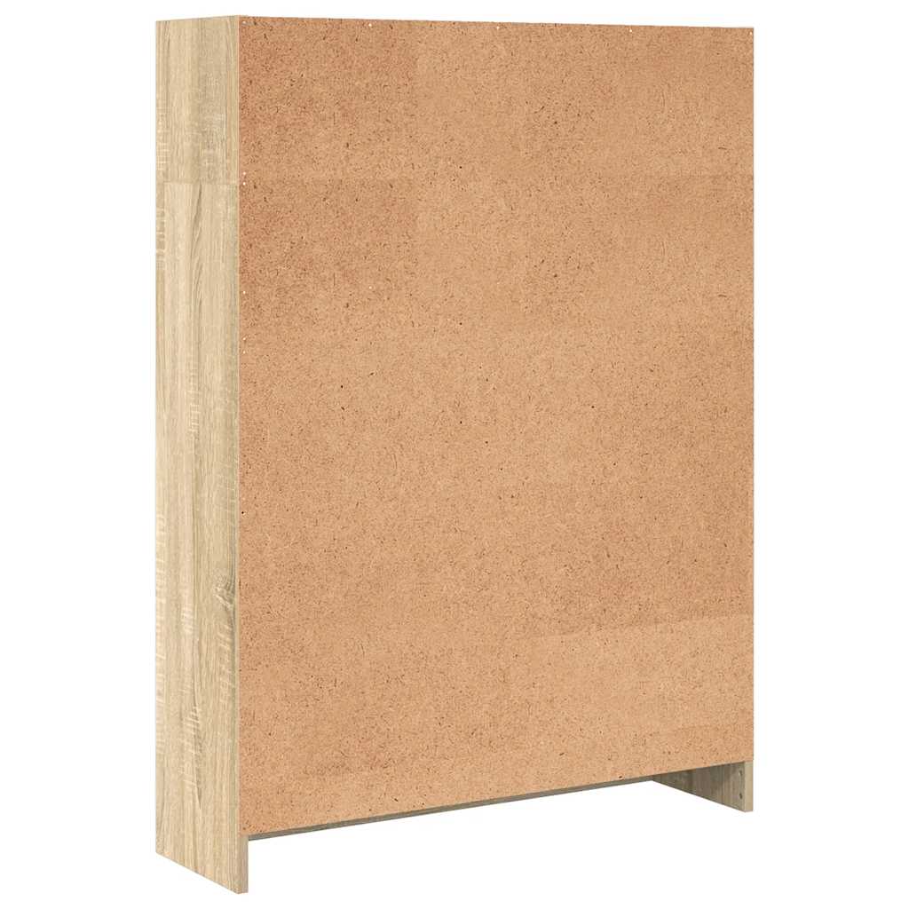 Bibliothèque chêne sonoma 80x24x109 cm bois d'ingénierie - XIOS