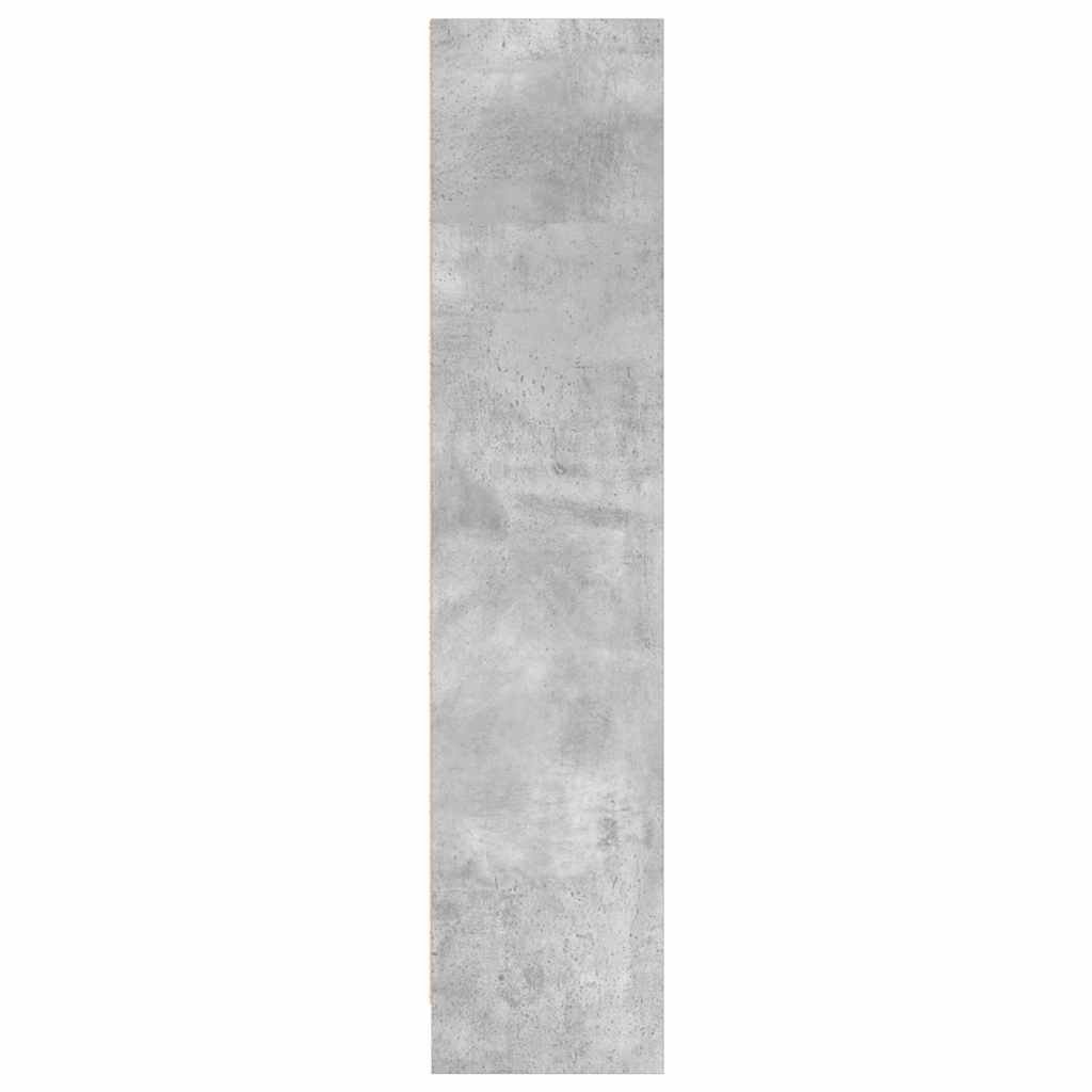 Bibliothèque gris béton 80x24x109 cm bois d'ingénierie - XIOS