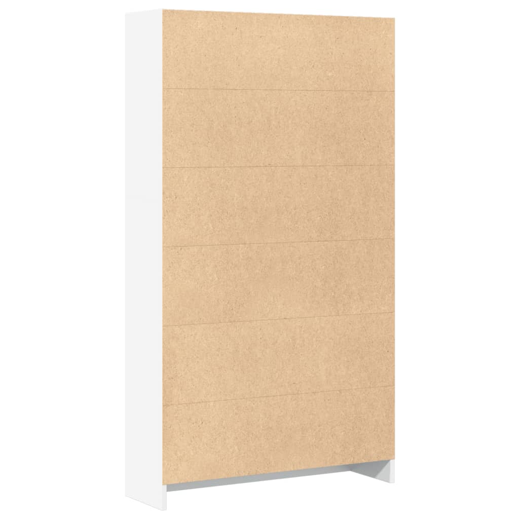 Bibliothèque blanc 80x24x143 cm bois d'ingénierie - XIOS