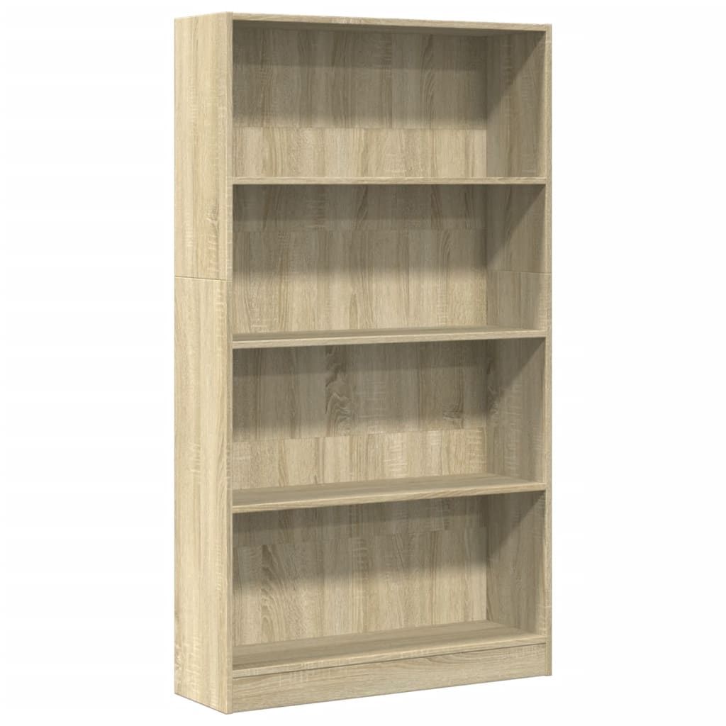 Bibliothèque chêne sonoma 80x24x143 cm bois d'ingénierie - XIOS