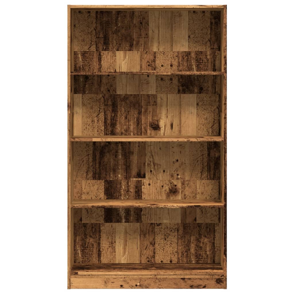 Bibliothèque vieux bois 80x24x143 cm bois d'ingénierie - XIOS