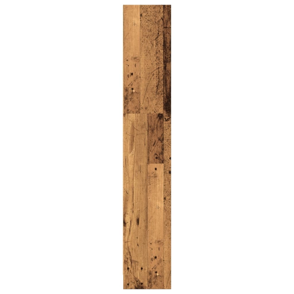 Bibliothèque vieux bois 80x24x143 cm bois d'ingénierie - XIOS
