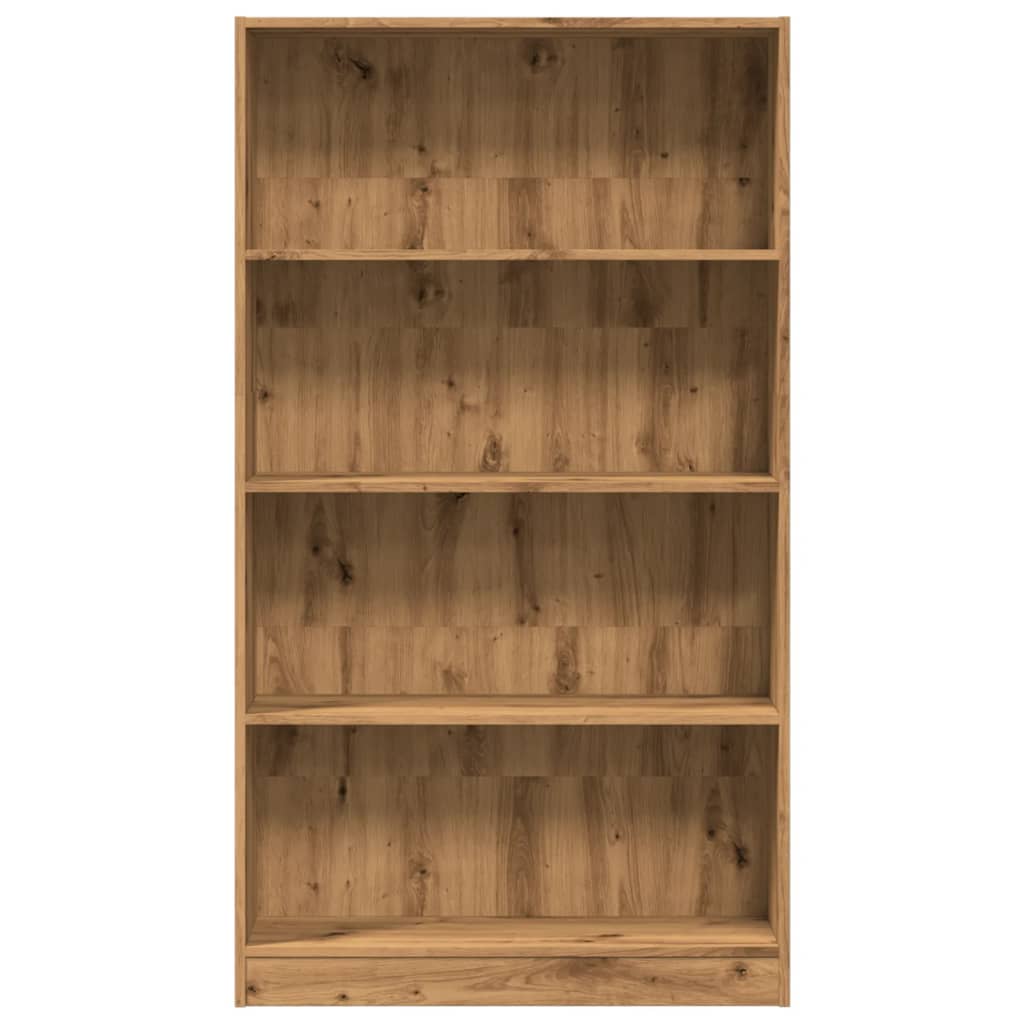 Bibliothèque chêne artisanal 80x24x143 cm bois d'ingénierie - XIOS