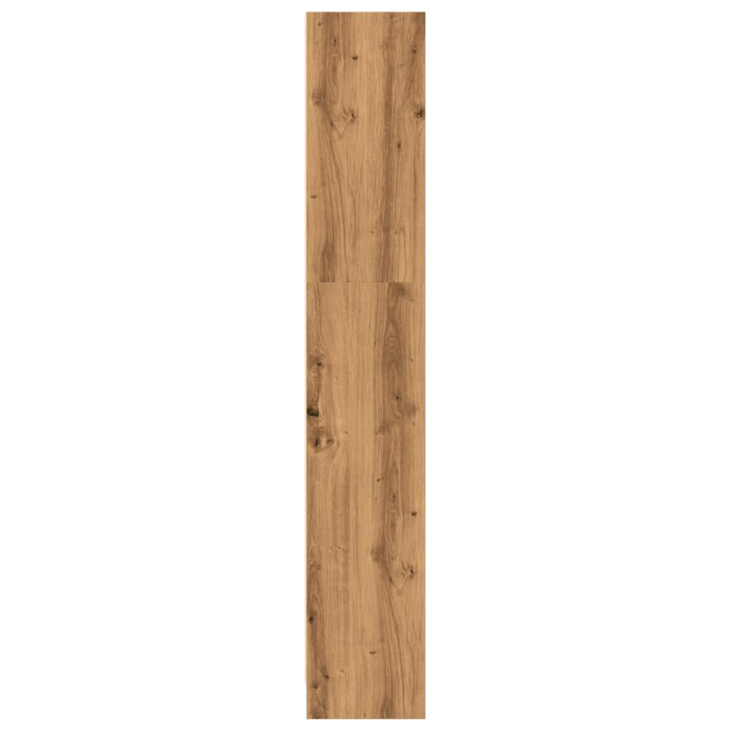 Bibliothèque chêne artisanal 80x24x143 cm bois d'ingénierie - XIOS