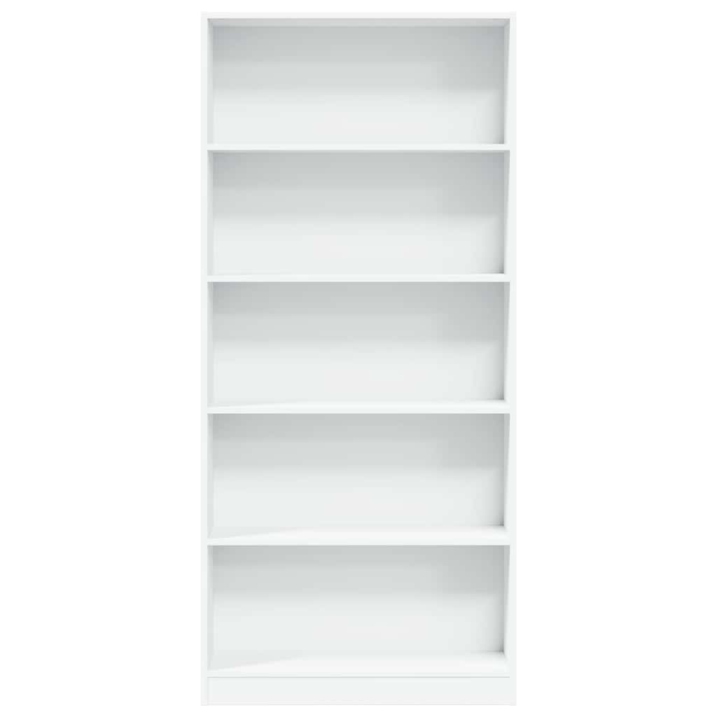 Bibliothèque blanc 80x24x176 cm bois d'ingénierie - XIOS