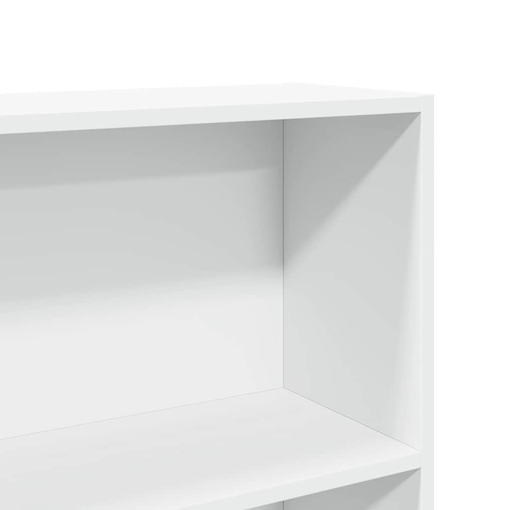 Bibliothèque blanc 80x24x176 cm bois d'ingénierie - XIOS
