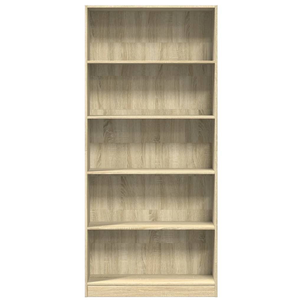 Bibliothèque Chêne Sonoma 80x24x176 cm Bois d'ingénierie - XIOS