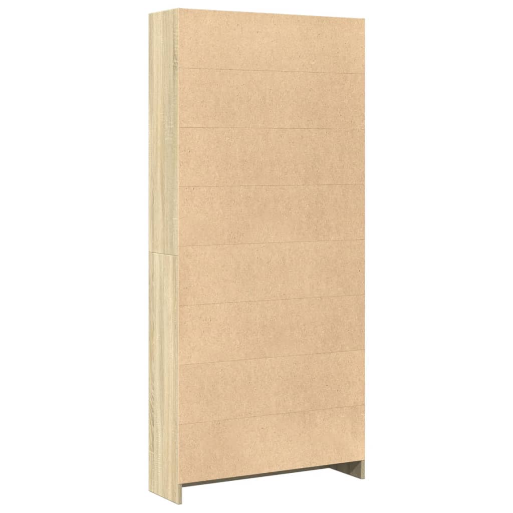 Bibliothèque Chêne Sonoma 80x24x176 cm Bois d'ingénierie - XIOS