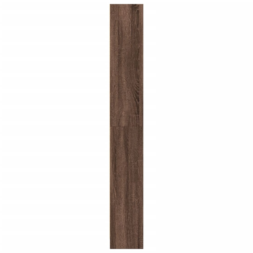 Bibliothèque chêne marron 80x24x176 cm bois d'ingénierie - XIOS