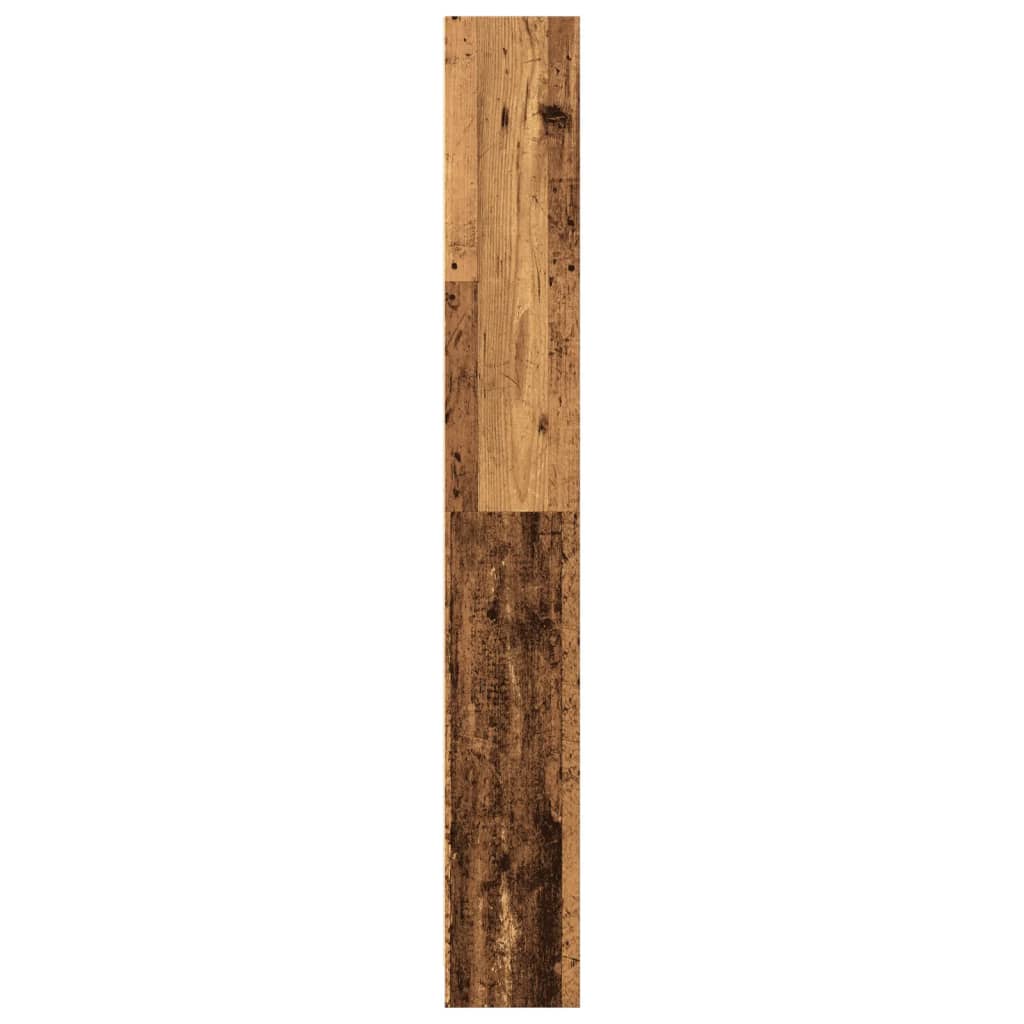 Bibliothèque vieux bois 80x24x176 cm bois d'ingénierie - XIOS
