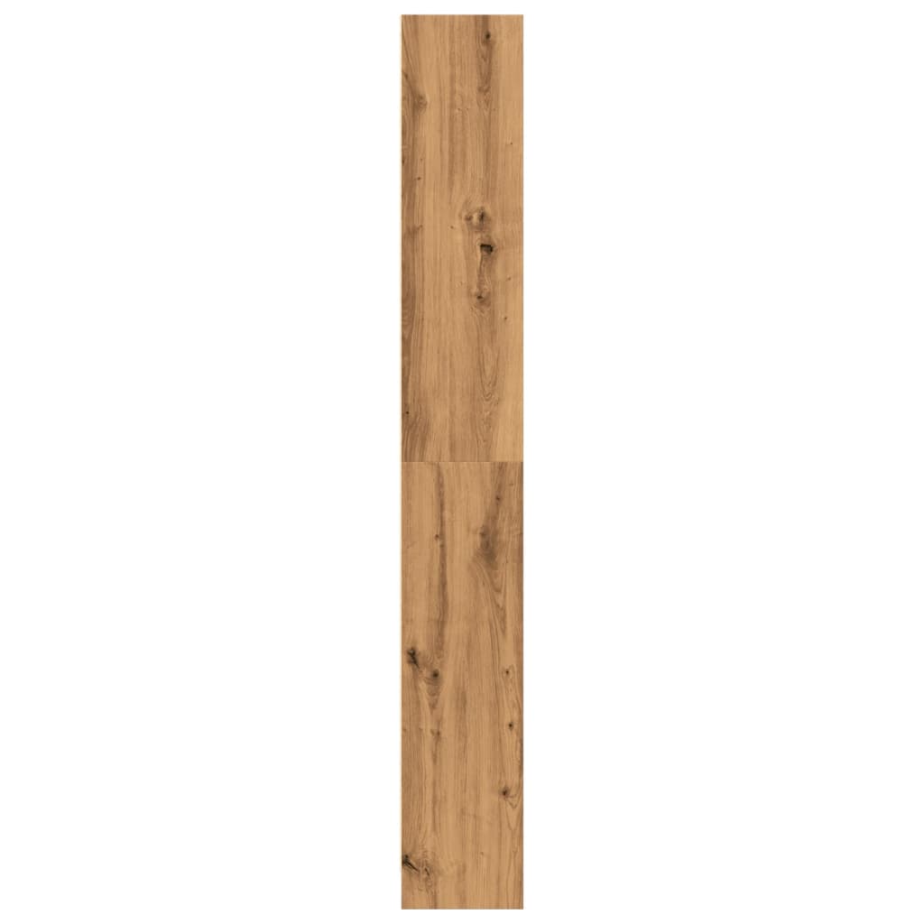 Bibliothèque chêne artisanal 80x24x176 cm bois d'ingénierie - XIOS