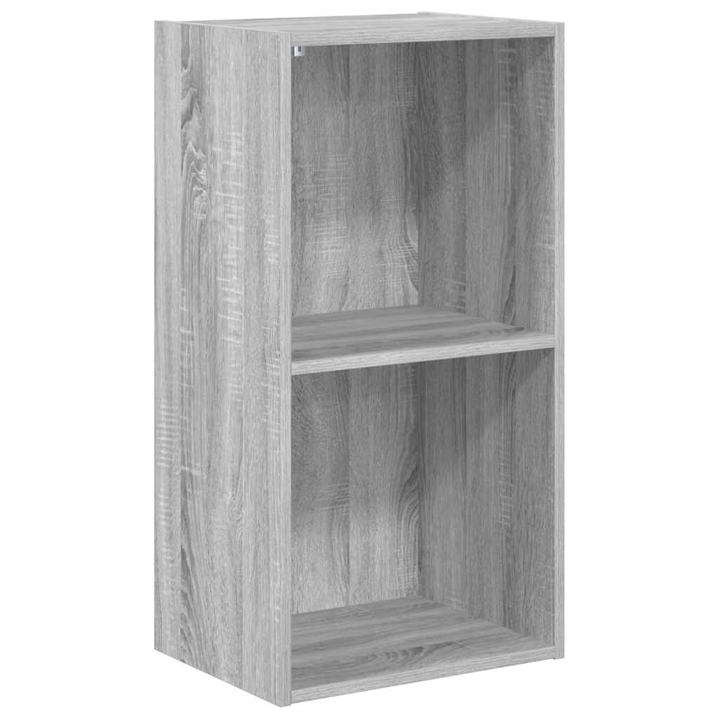 Bibliothèque sonoma gris 40x30x77 cm bois d'ingénierie - XIOS