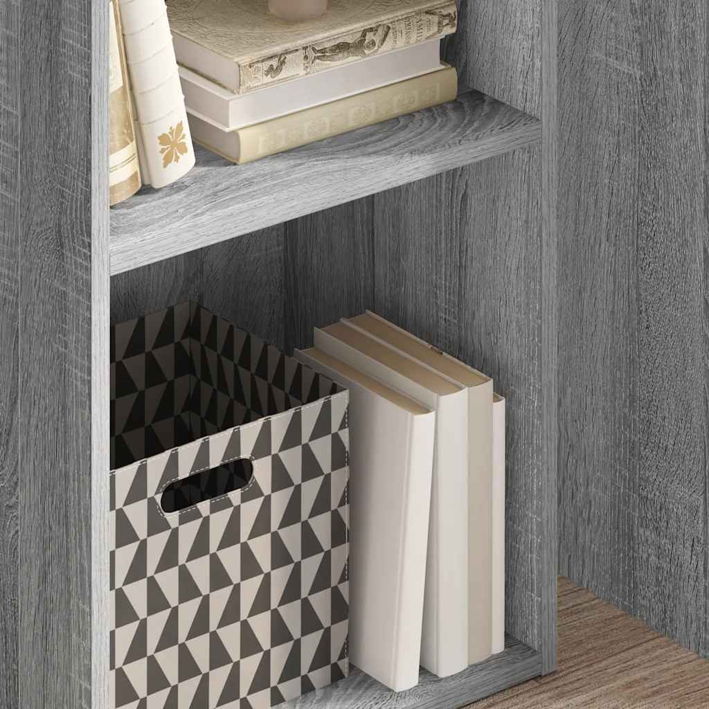 Bibliothèque sonoma gris 40x30x77 cm bois d'ingénierie - XIOS