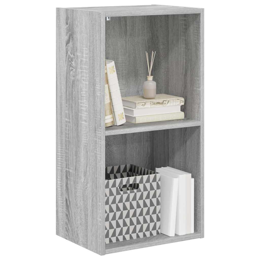 Bibliothèque sonoma gris 40x30x77 cm bois d'ingénierie - XIOS
