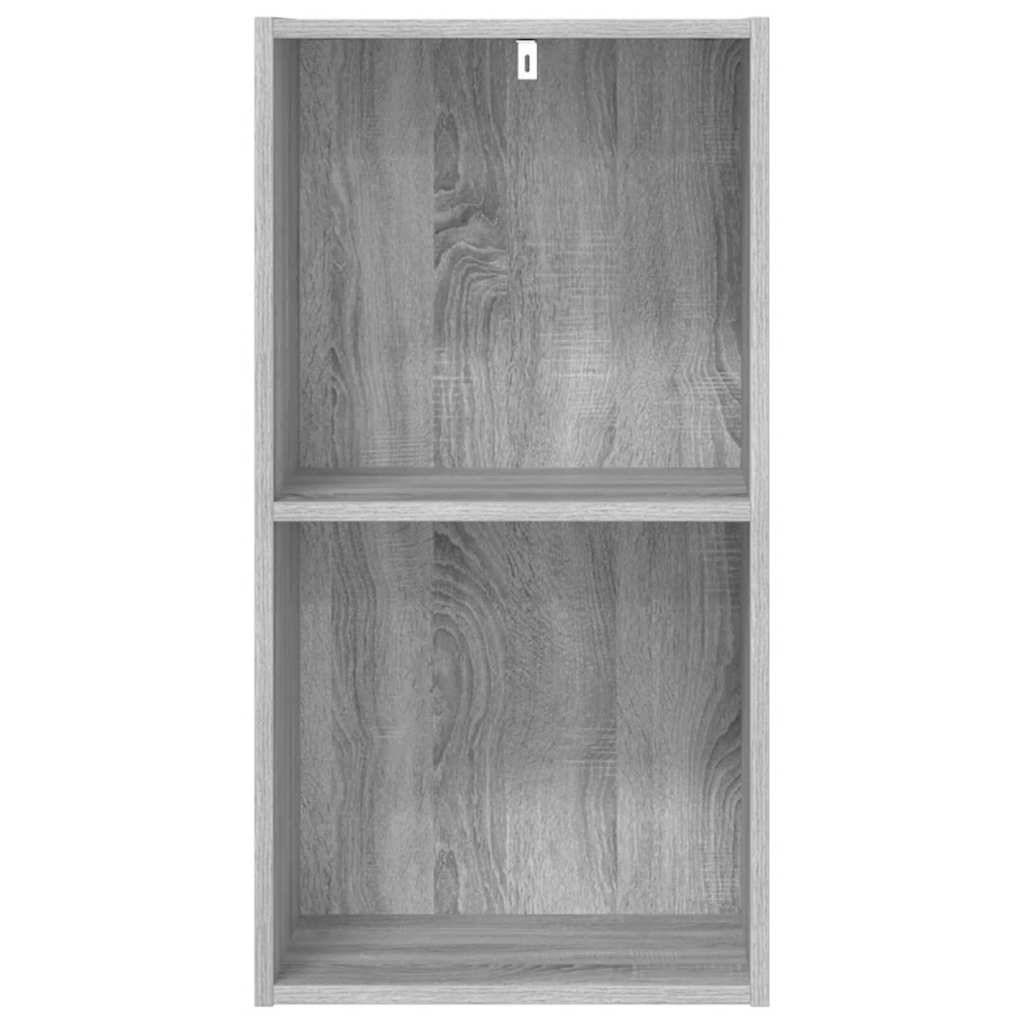 Bibliothèque sonoma gris 40x30x77 cm bois d'ingénierie - XIOS