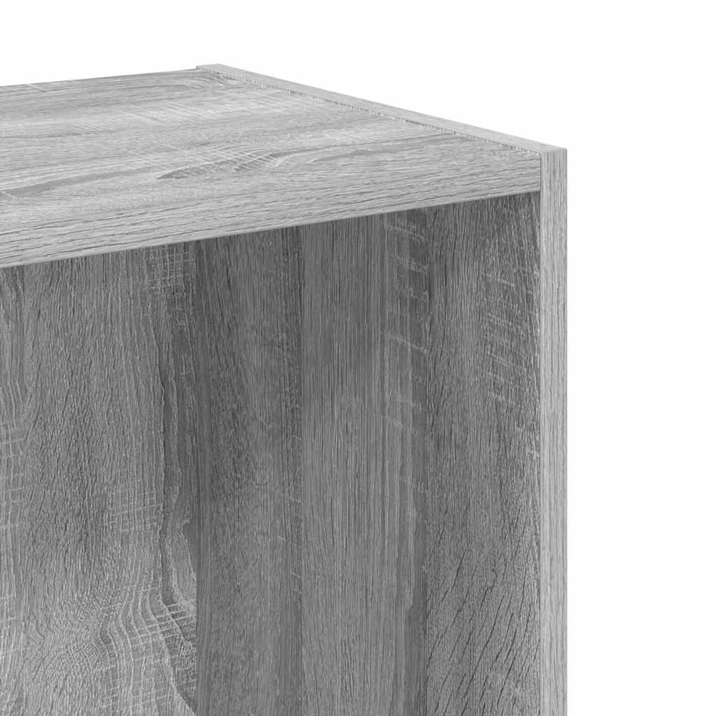 Bibliothèque sonoma gris 40x30x77 cm bois d'ingénierie - XIOS