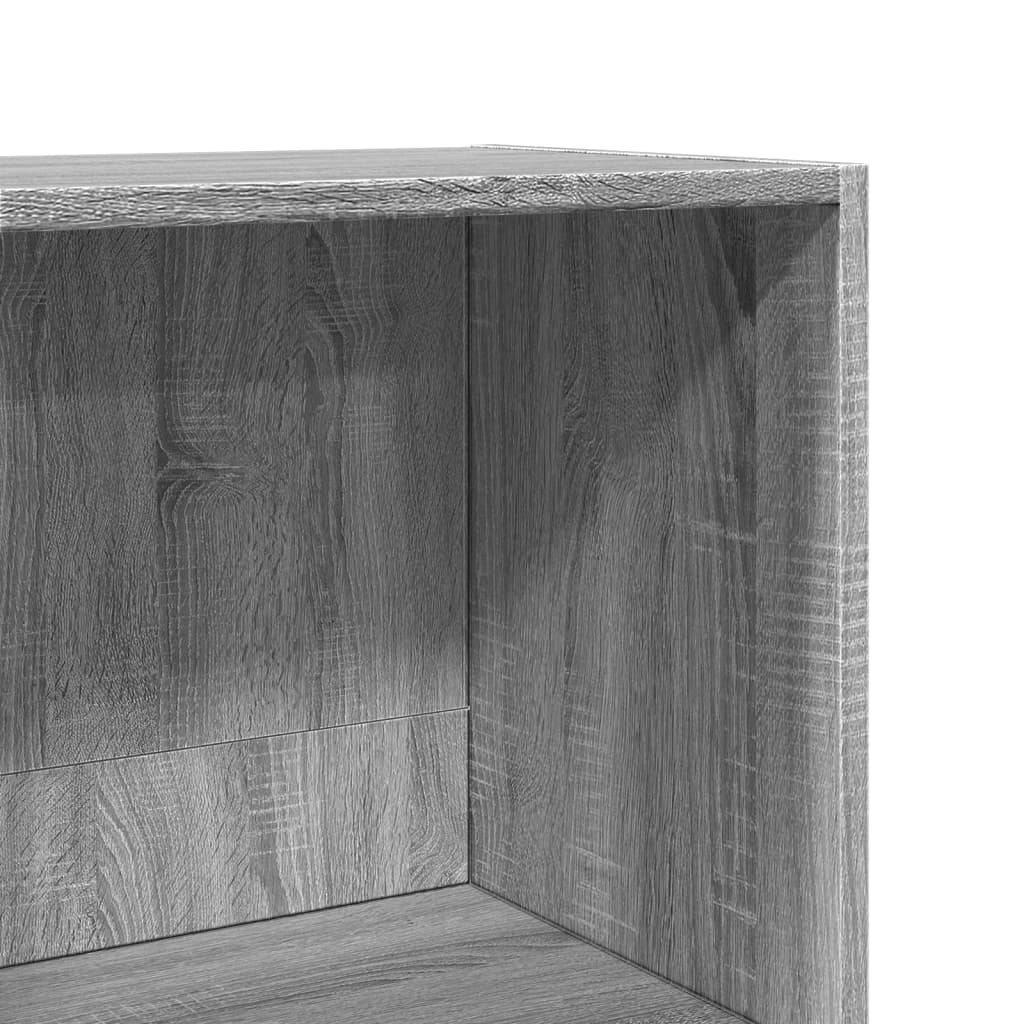 Bibliothèque sonoma gris 40x30x114 cm bois d'ingénierie - XIOS