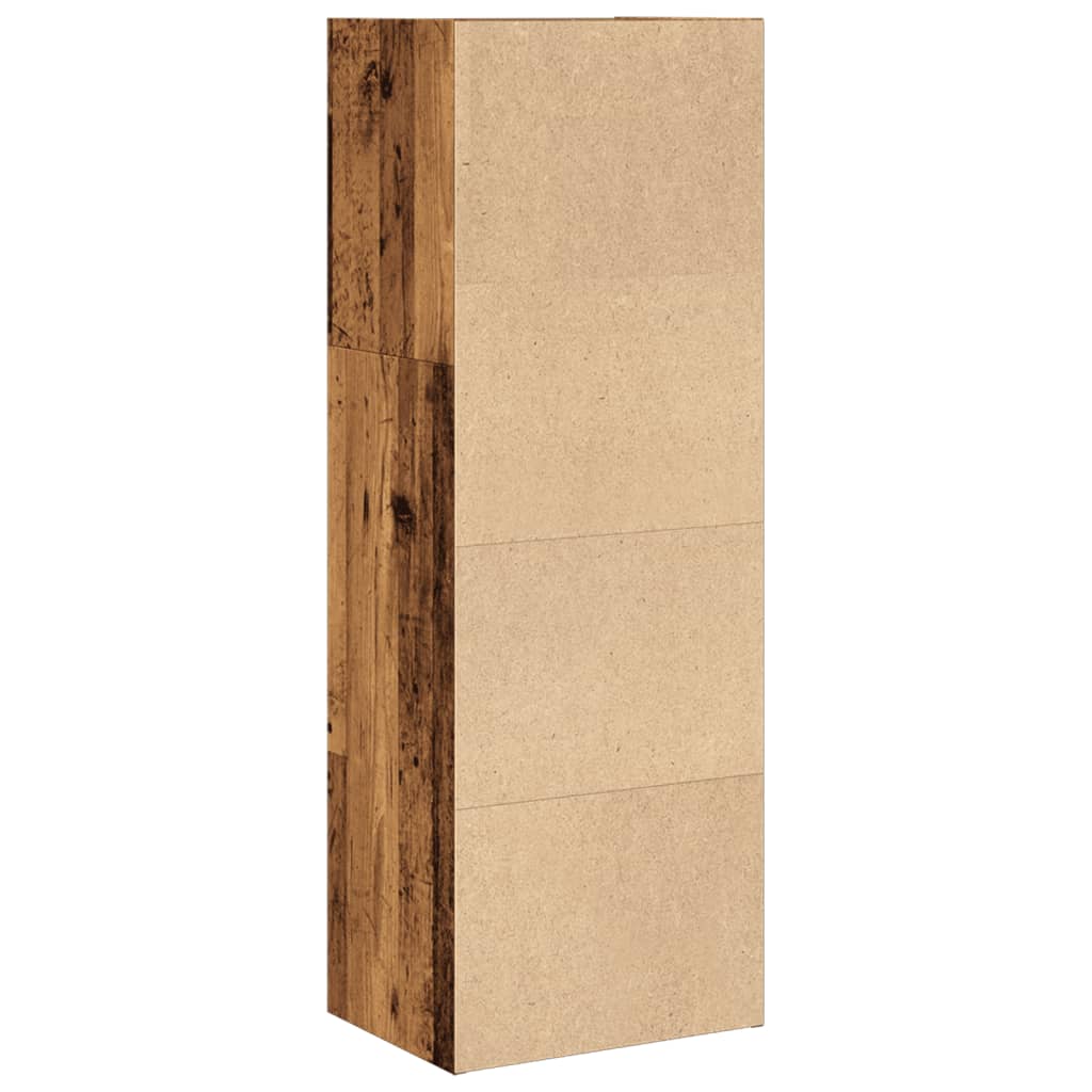 Bibliothèque vieux bois 40x30x114 cm bois d'ingénierie - XIOS