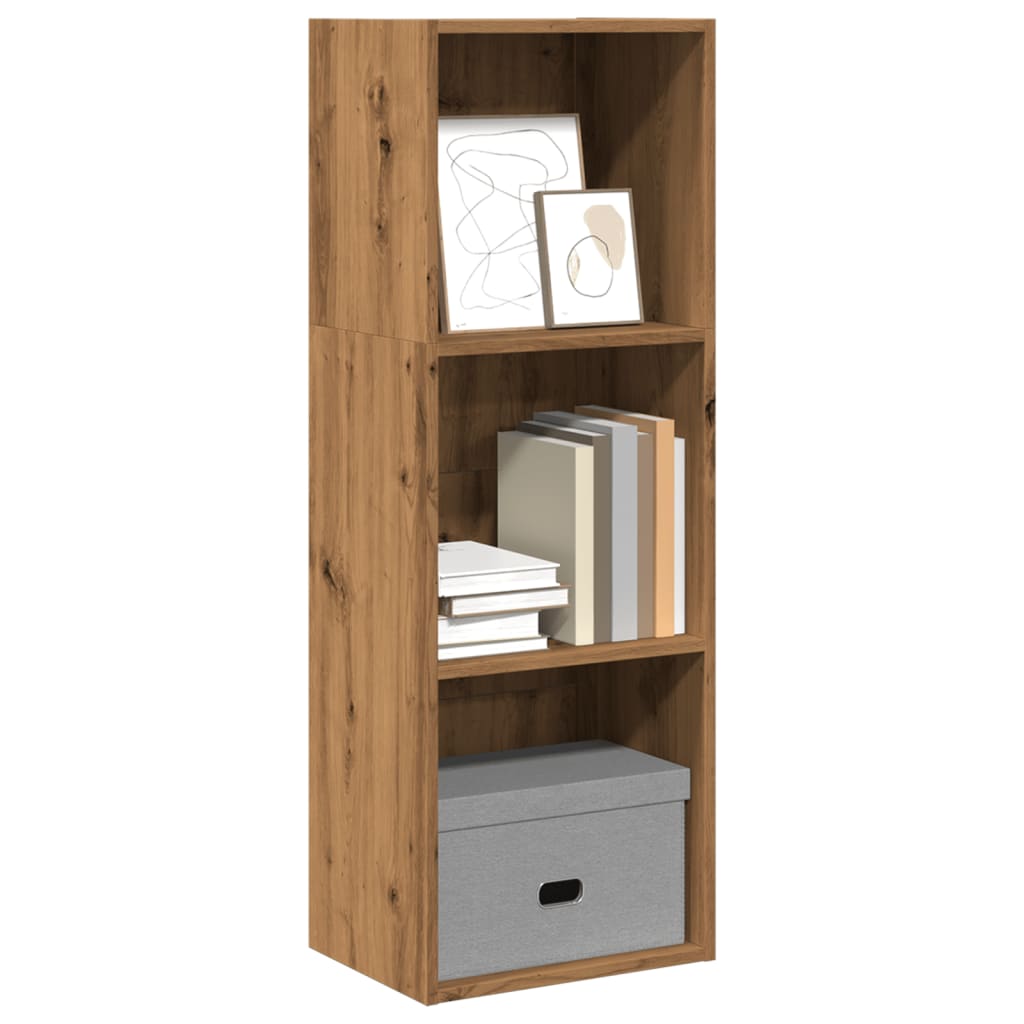 Bibliothèque chêne artisanal 40x30x114 cm bois d'ingénierie - XIOS